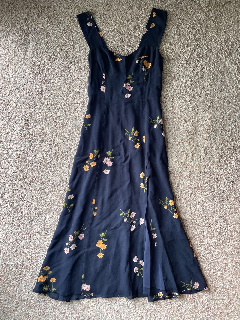 Reformation Fulton midi dress Princess Margaret floral print